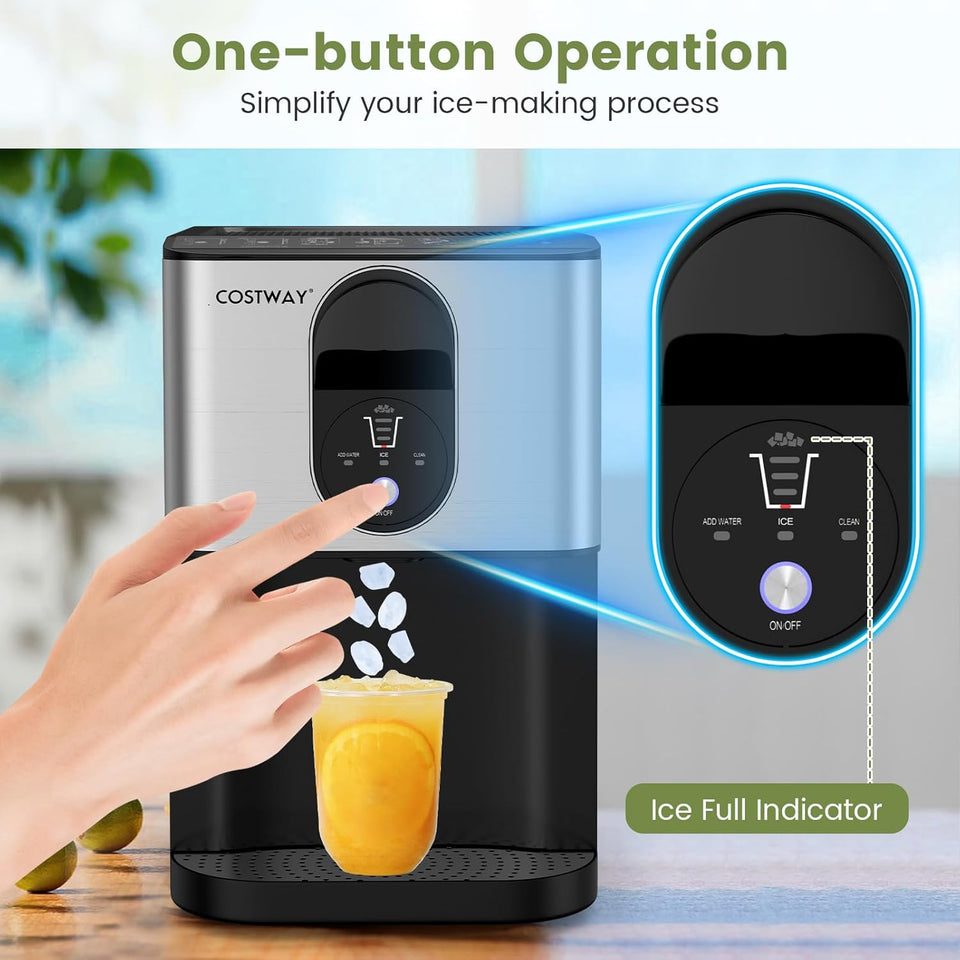 Self-Dispensing Soft Nugget Ice Maker