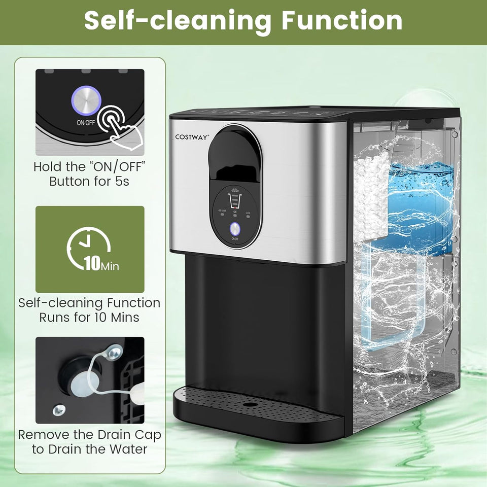Self-Dispensing Soft Nugget Ice Maker