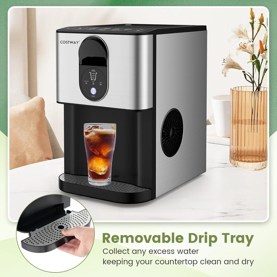 Self-Dispensing Soft Nugget Ice Maker